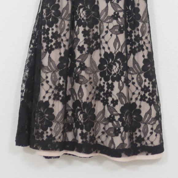 Express black + nude sleeveless lace short dress - Picture 6 of 8